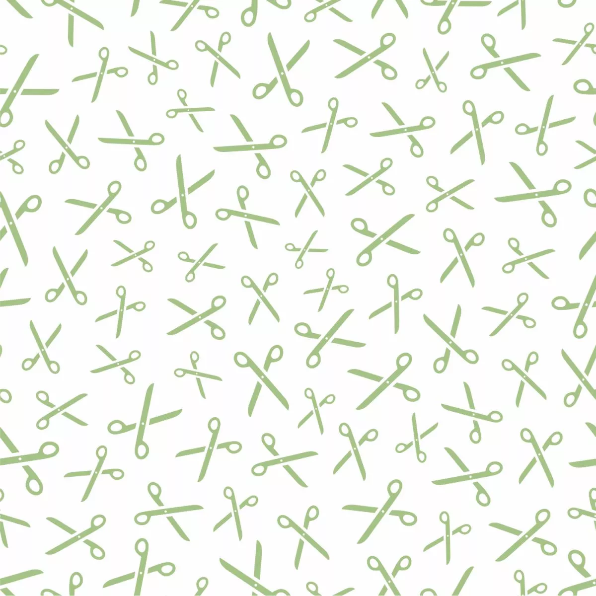 Scissors Fabric – Pistachio Green