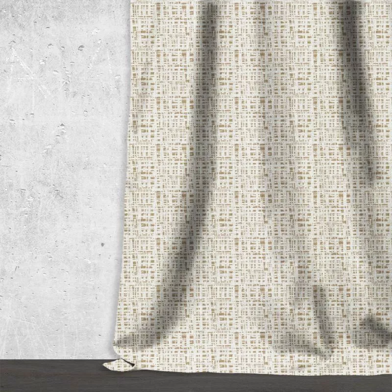 scoria-fabric-by-metre-white-pale-brown ‘Scoria’ Fabric by the Metre (White/ Pale Brown)