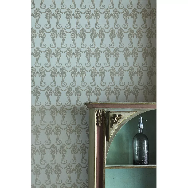 Seahorse – Eau de Nil Wallcovering