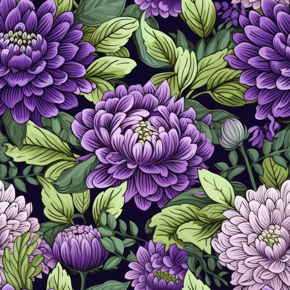 Seeing Purple Pattern #2 Fabric