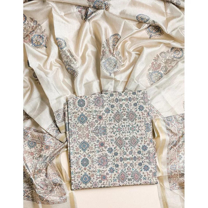 SEMI TUSSAR 2 PIECE SUIT SET