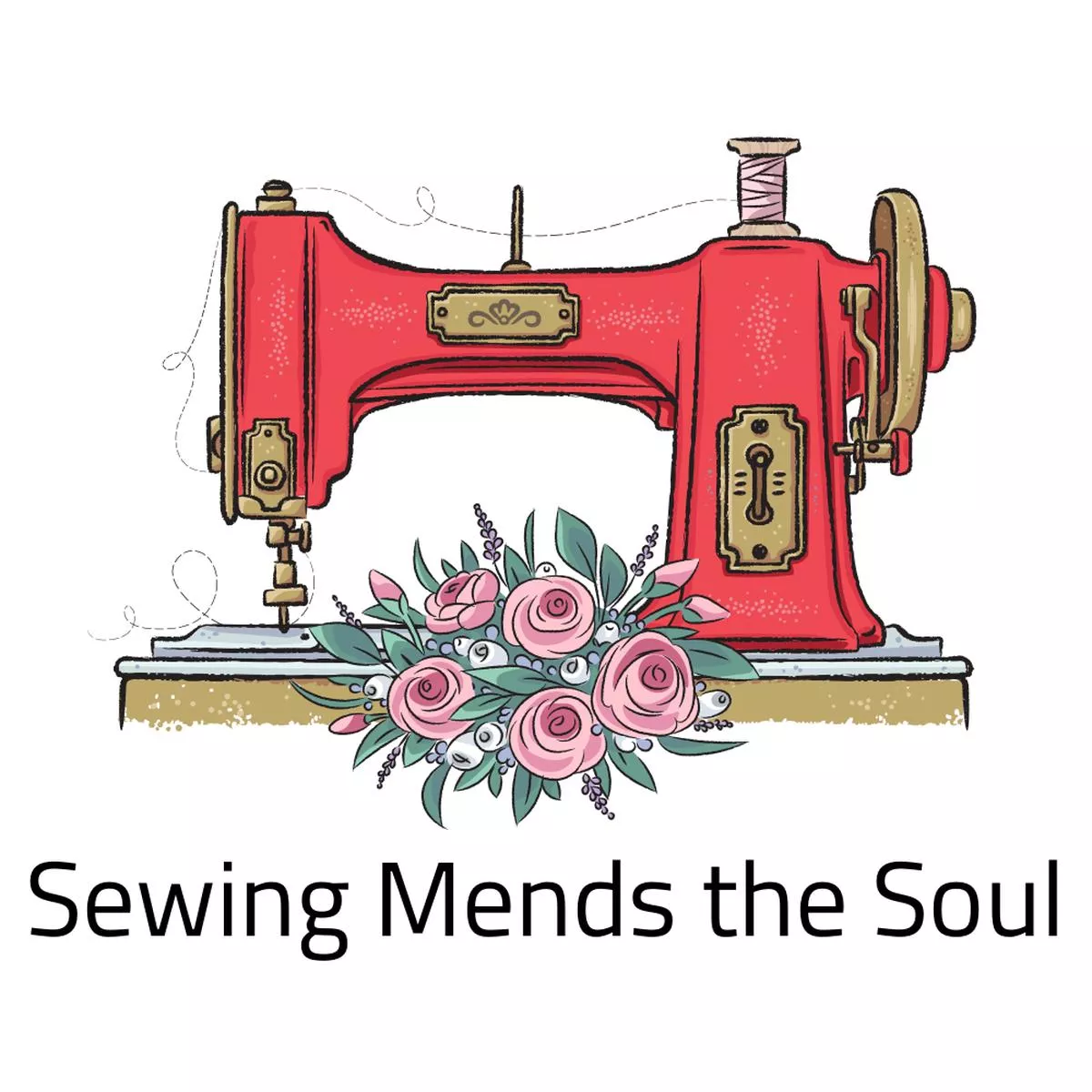 Sewing Mends the Soul Fabric Panel