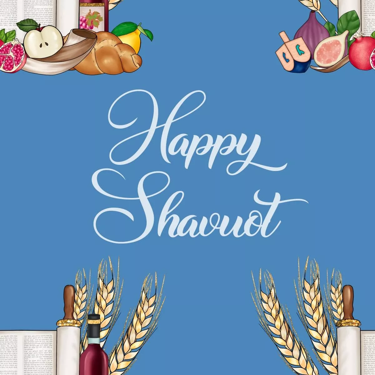 Shabbat Shalom Pattern 2 Quilting Cotton Fabric