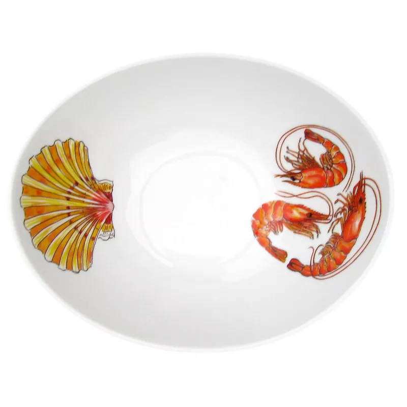 shrimp-scallop-18cm-oval-bowl Shrimp & Scallop 18cm Oval Bowl