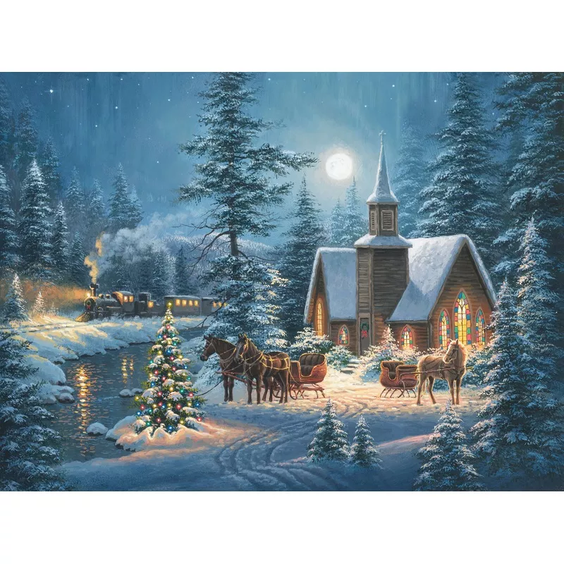 SILENT NIGHT DP25388 Panel dark blue multi 43″x32″