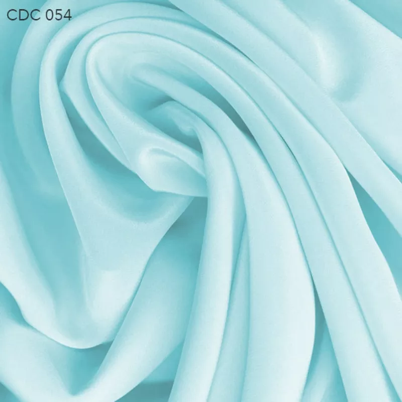 Silk Crepe de Chine – Clearwater Blue
