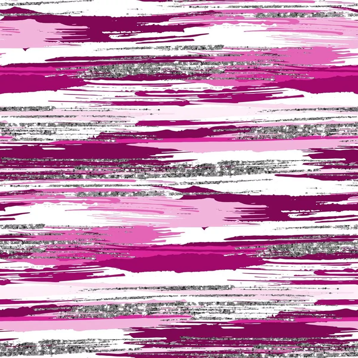 Silver Glitter and Brush Stroke Fabric – Benevolent Pink