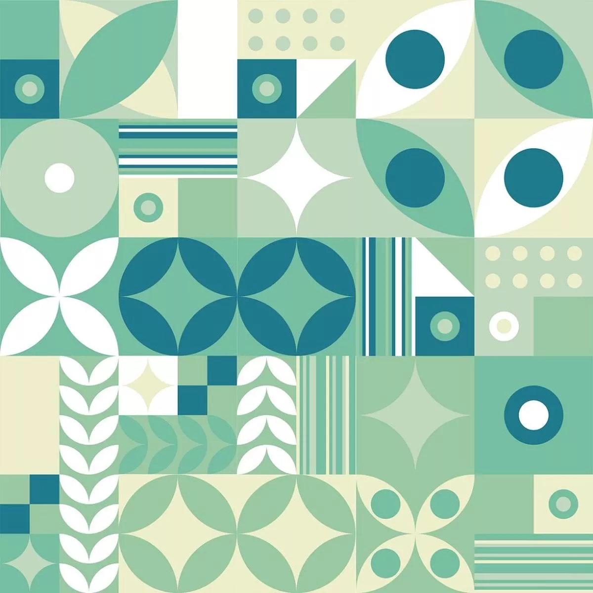 simple-geometric-artwork-fabric-green Simple Geometric Artwork Fabric – Green