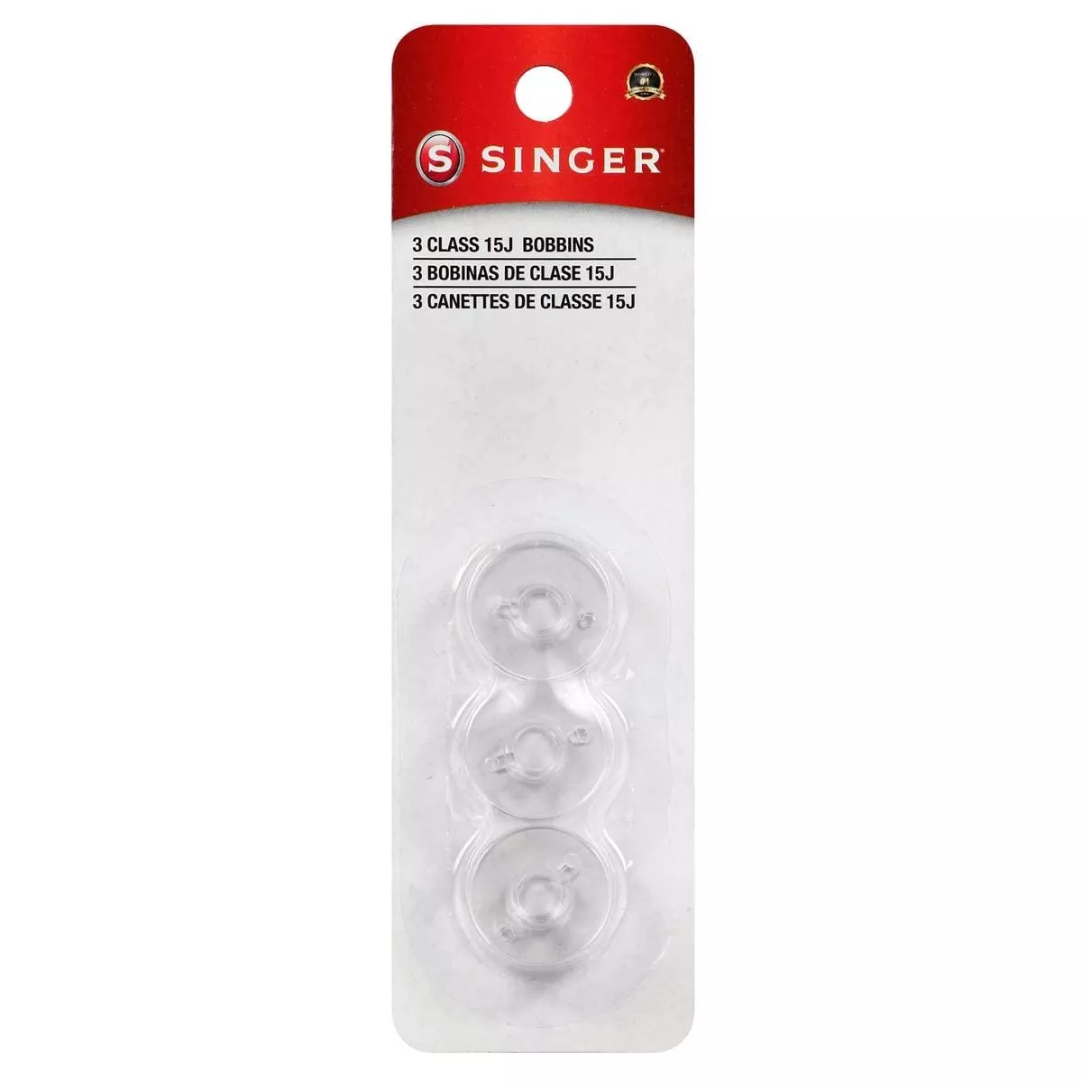 Singer Class 15 Plastic Bobbins 3pk 06542