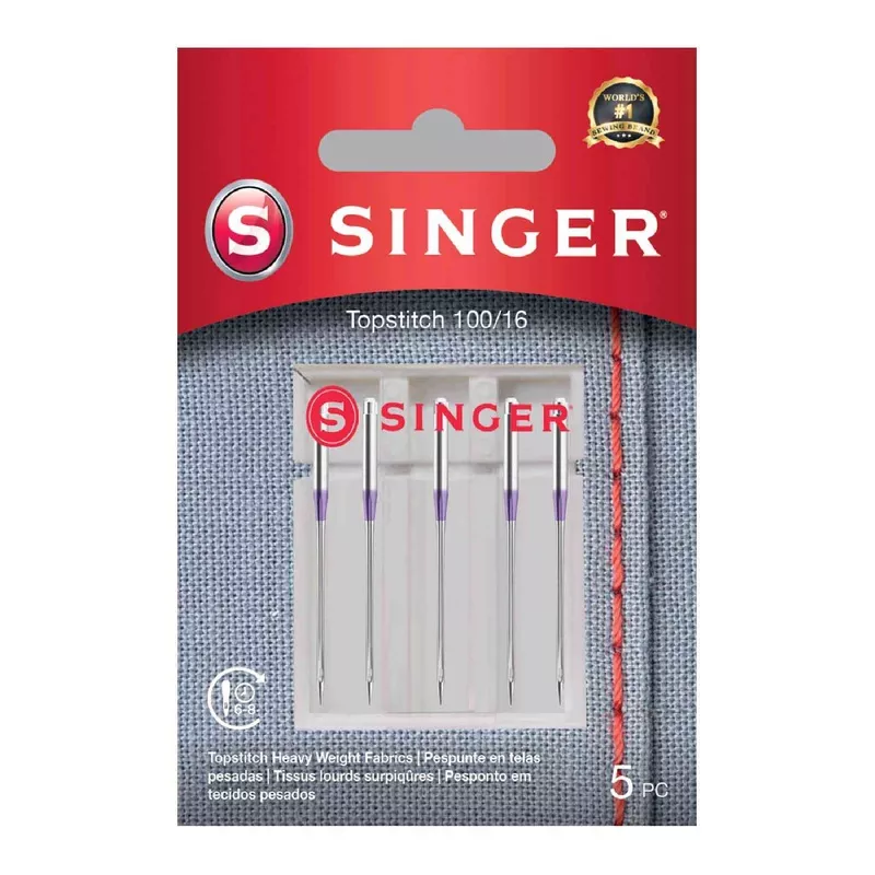 SINGER Topstitch Needles Size 100/16 5-Pack