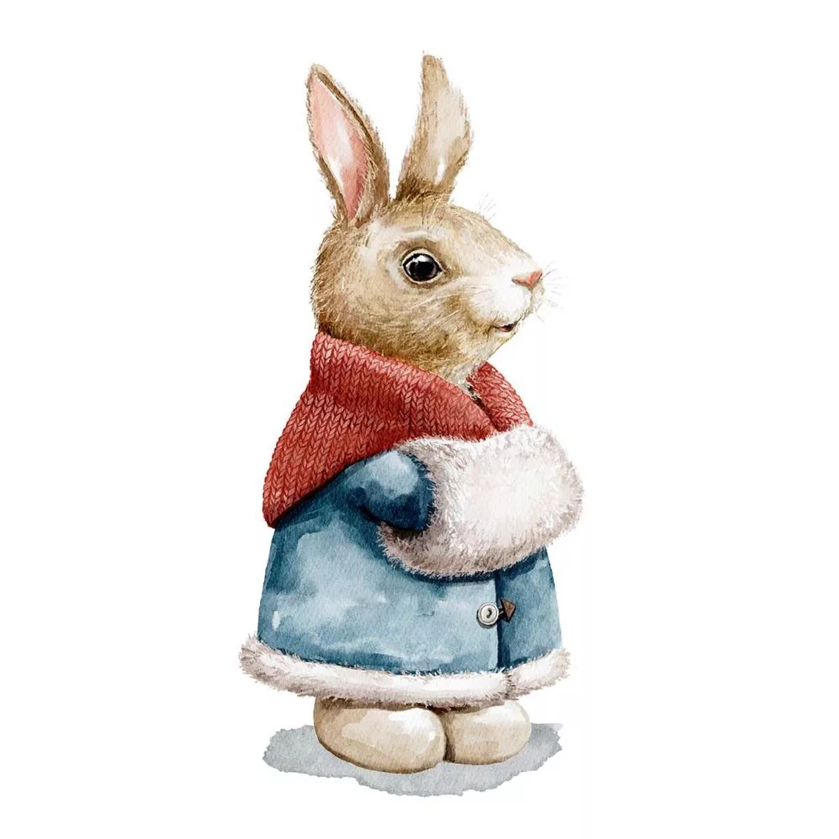 singing-bunny-in-fur-coat-fabric-panel Singing Bunny in Fur Coat Fabric Panel