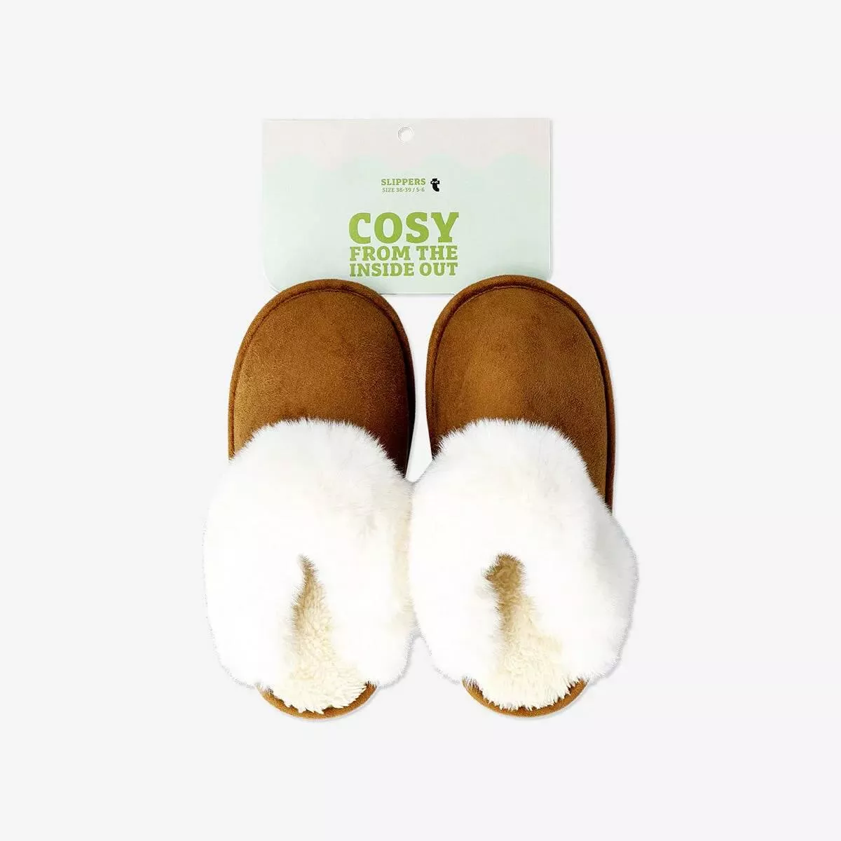 slippers-brown-w-plush-size-38-39-recyc Slippers Brown W. Plush Size 38/39 Recyc