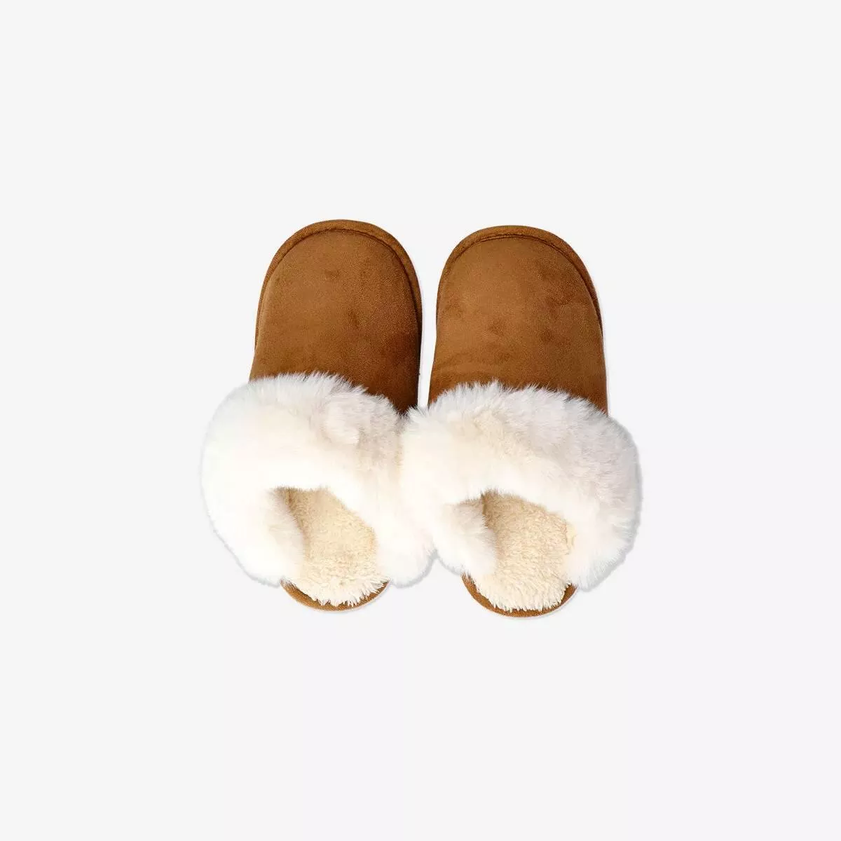 Slippers Brown W. Plush Size 40/41 Recyc