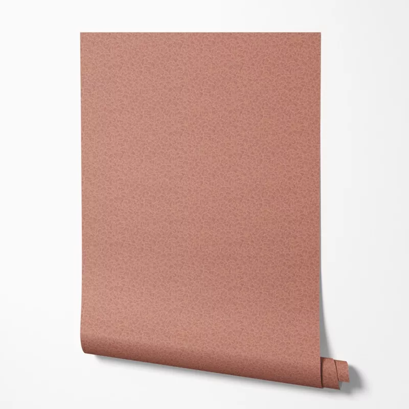 Small Scale Boho Botanical in Terracotta Wallpaper