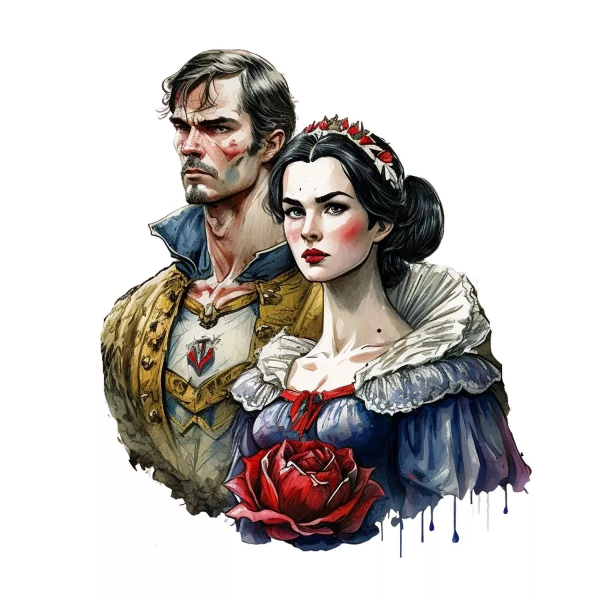 snow-white-prince-2-fabric-panel Snow White & The Prince #2 Fabric Panel