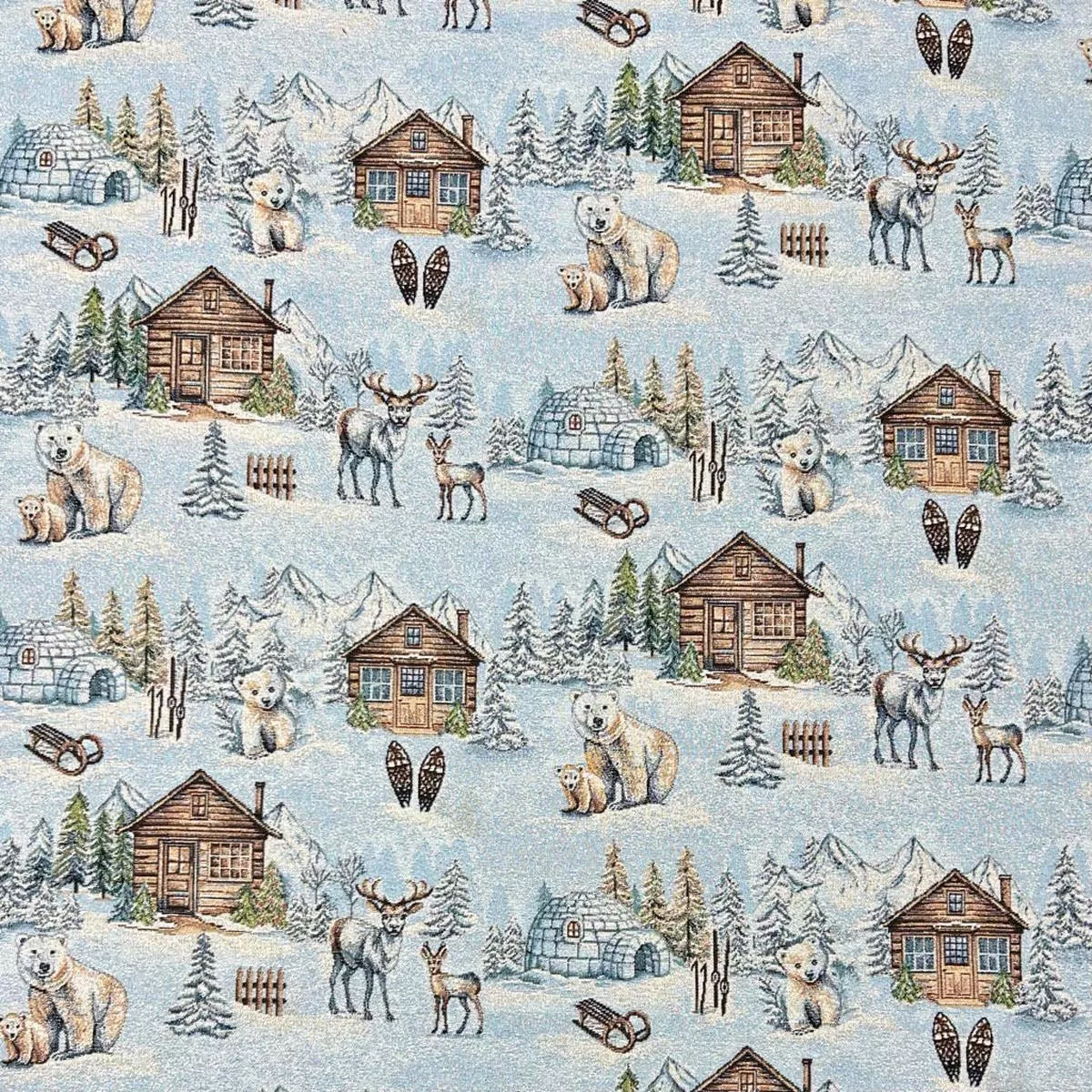 snowy-valley-lurex-tapestry-fabric Snowy Valley Lurex Tapestry Fabric
