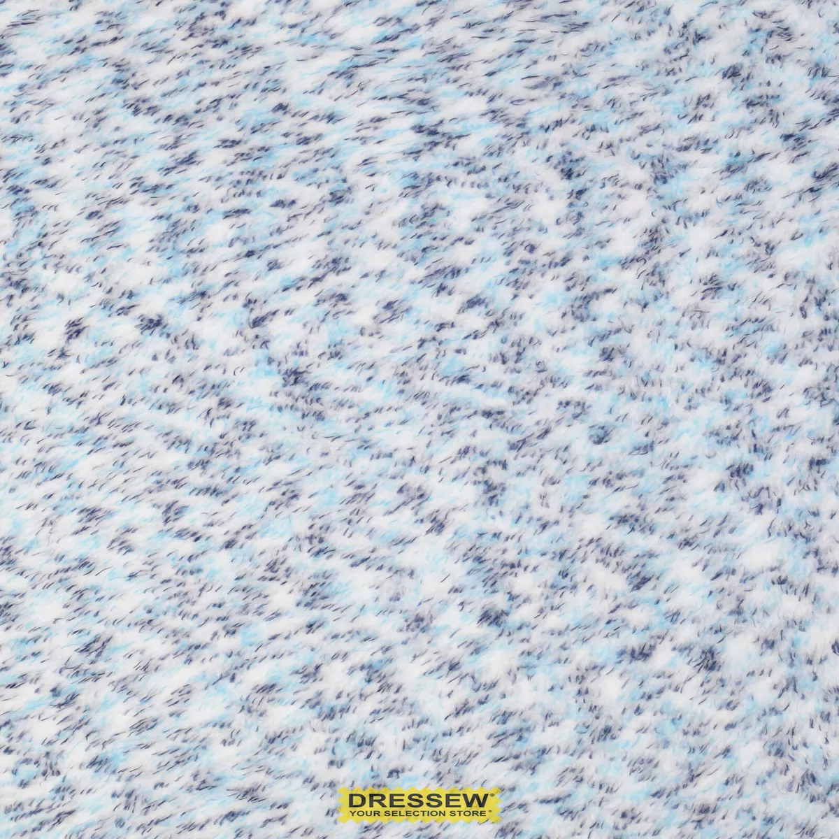 Snuggle Fleece Blue Mix White