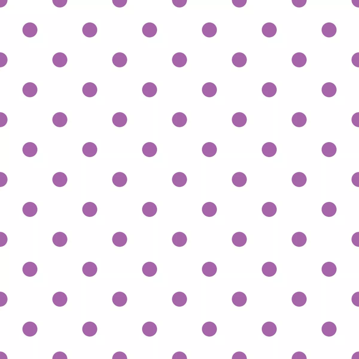 Soft Purple Dots Fabric – White