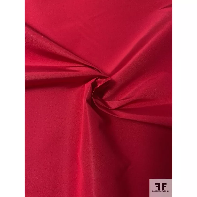 Solid Silk Faille – Strawberry Red