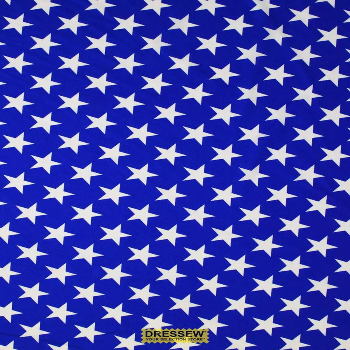 Spandex Stars Royal White
