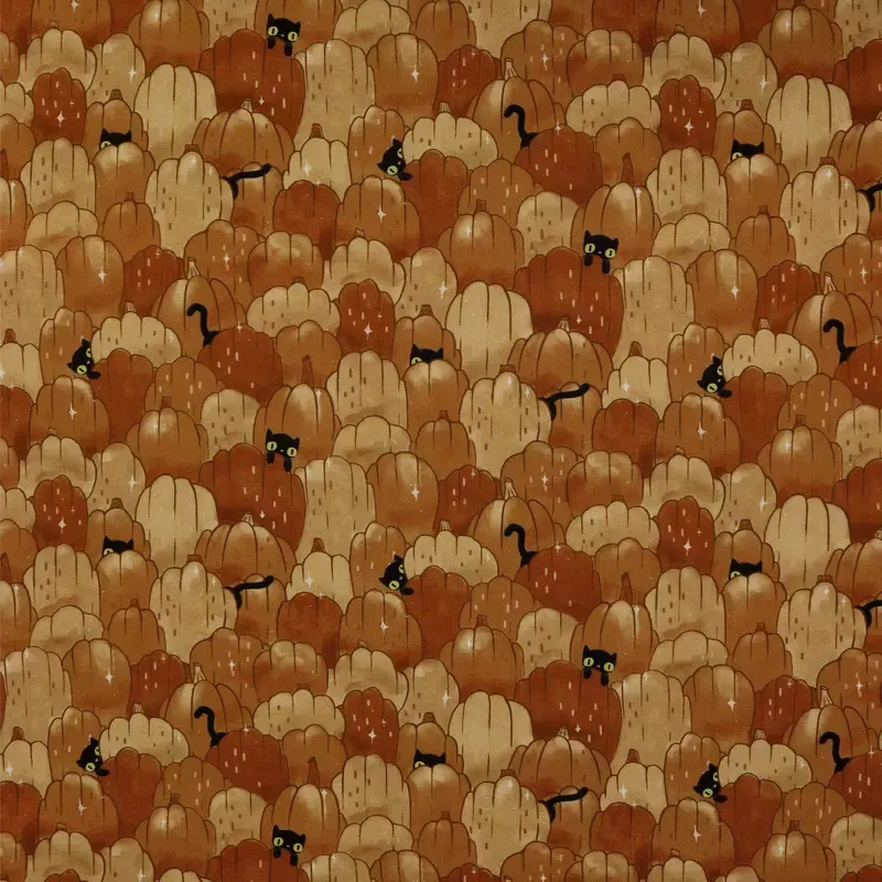 spellbound-fabric-collection-puss-patch-brown-pumpkin Spellbound Fabric Collection – Puss Patch Brown Pumpkin