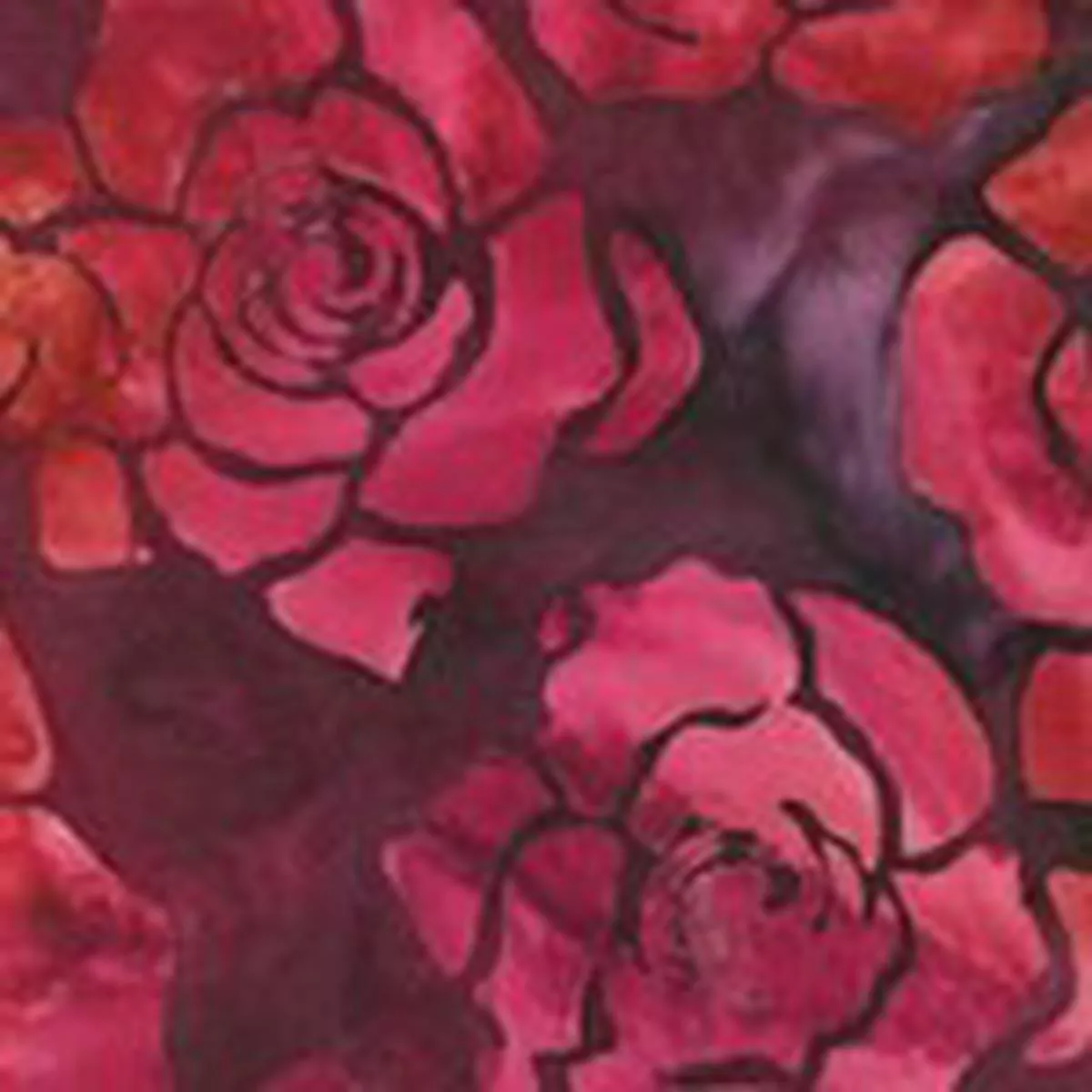 Splendid 4 Batiks Rose