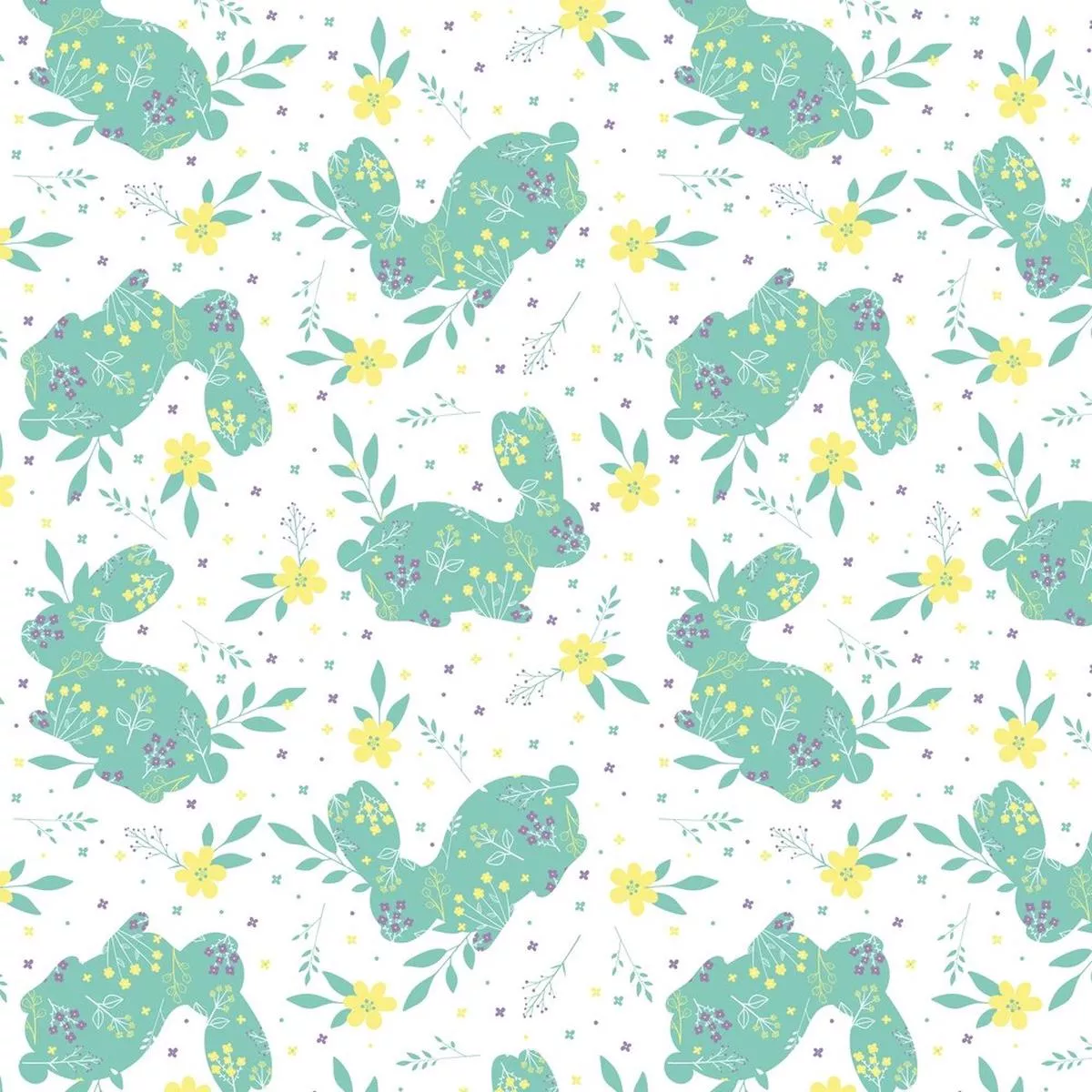 spring-bunnies-fabric-blue Spring Bunnies Fabric – Blue
