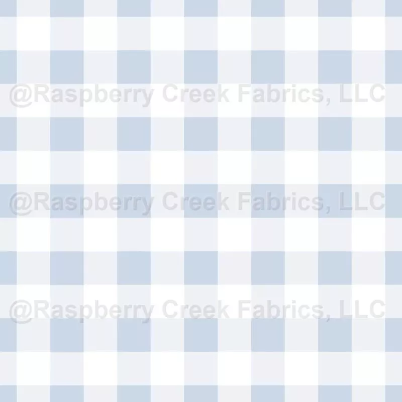 Spring Gingham in Chambray Blue