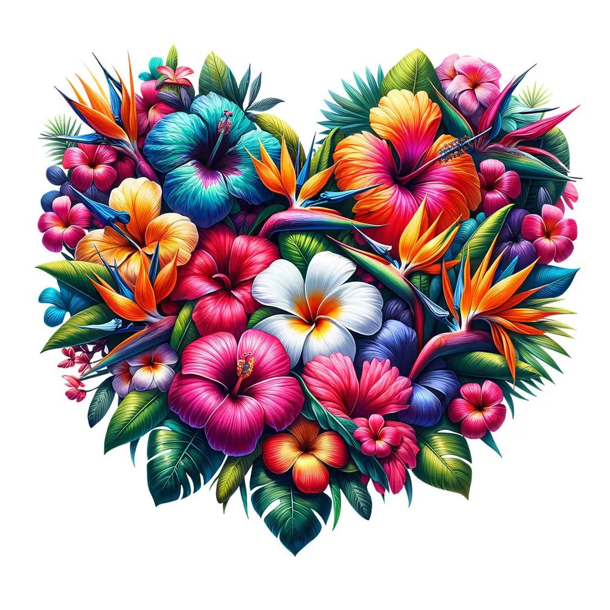 spring-heart-flowers-4-fabric-panel Spring Heart Flowers #4 Fabric Panel