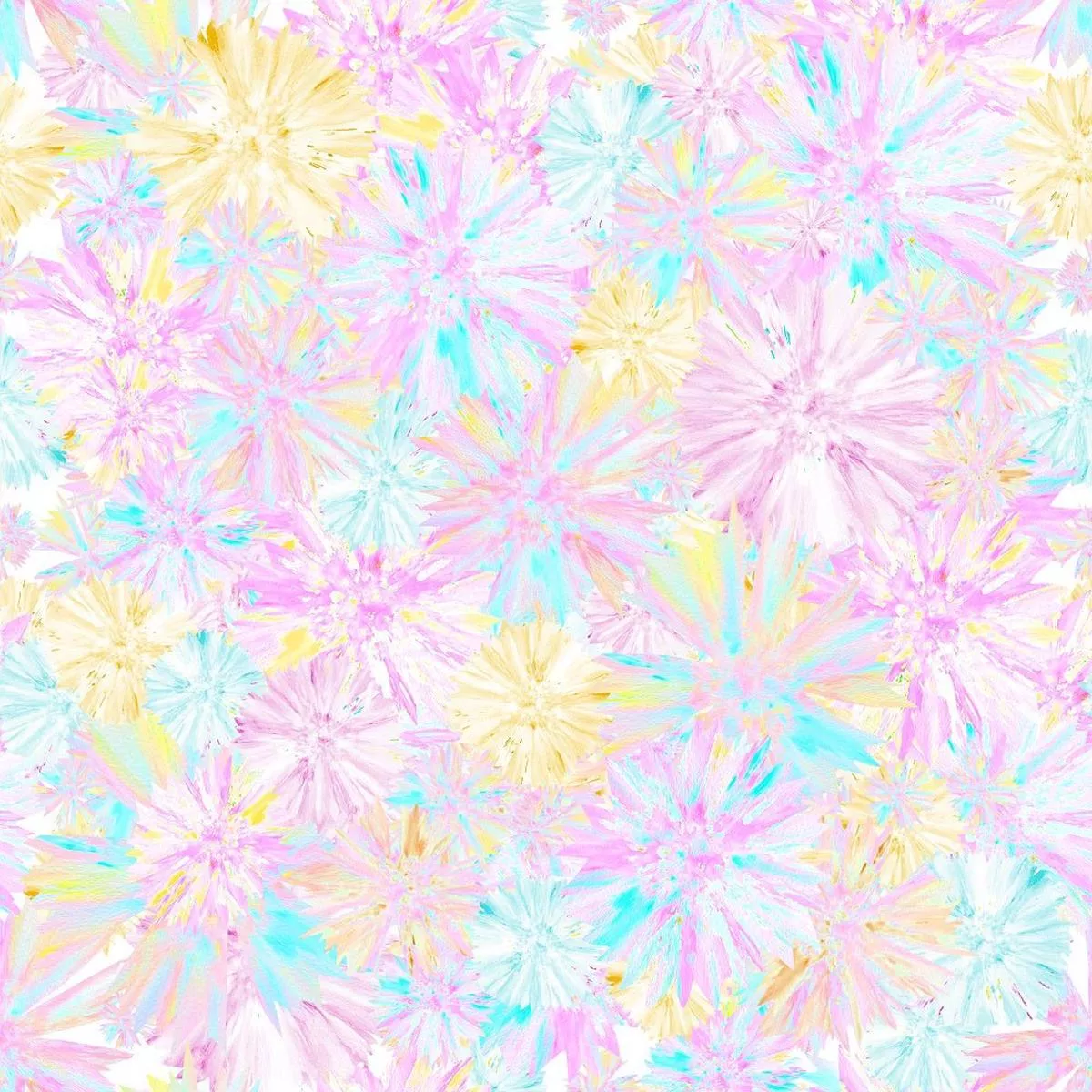 spring-pastels-packed-flowers-fabric Spring Pastels, Packed Flowers Fabric