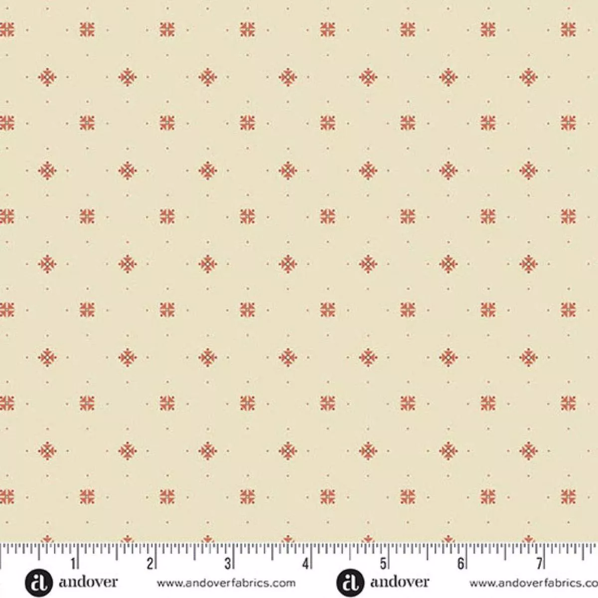 Starshine Cream/Red by Laundry Basket Quilts