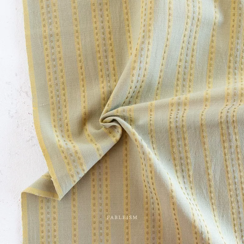 Stitch Stripe in Sage | Lucky Loom