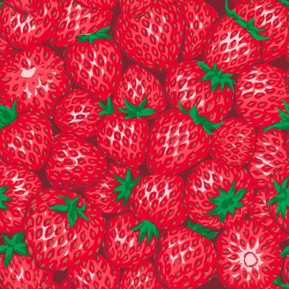 Strawberry Bliss – Fresh Fruit Fabric