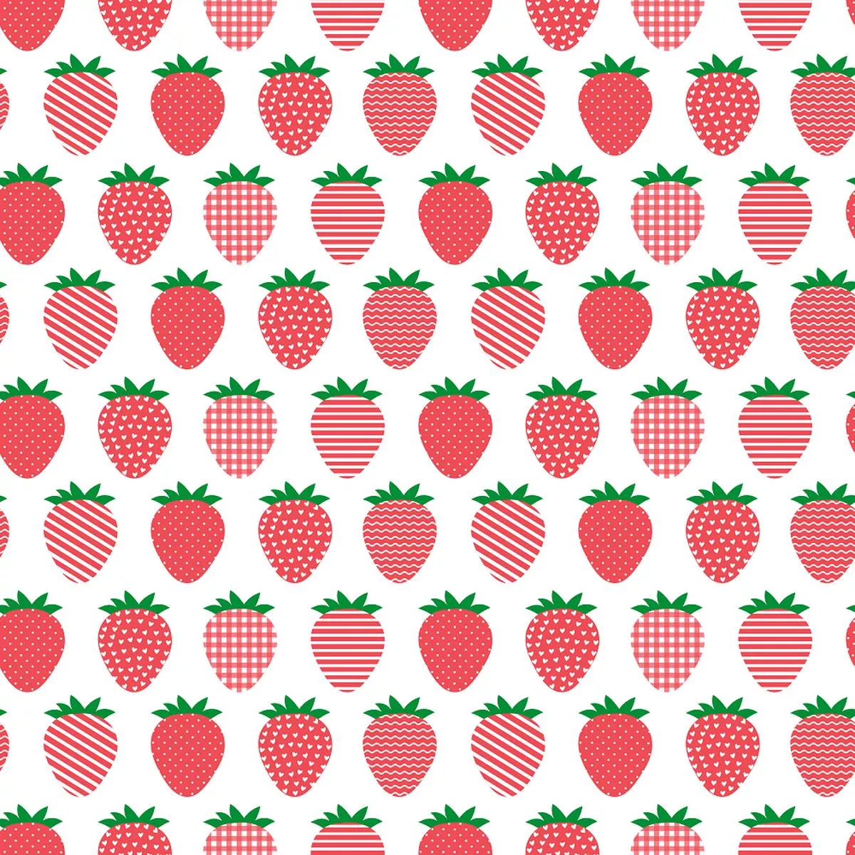 strawberry-patch-patterned-strawberries-fabric Strawberry Patch Patterned Strawberries Fabric