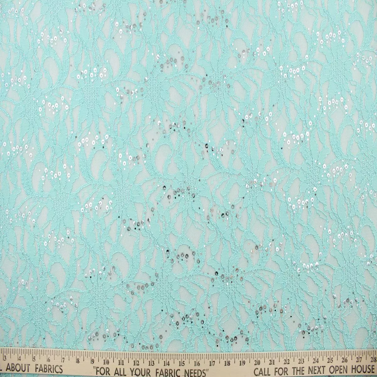 stretch-lace-fabric-in-shimmering-mint Stretch Lace Fabric in Shimmering Mint