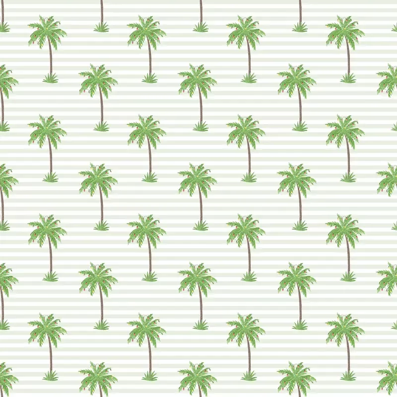 striped-christmas-palm-tree-fabric-green Striped Christmas Palm Tree Fabric – Green