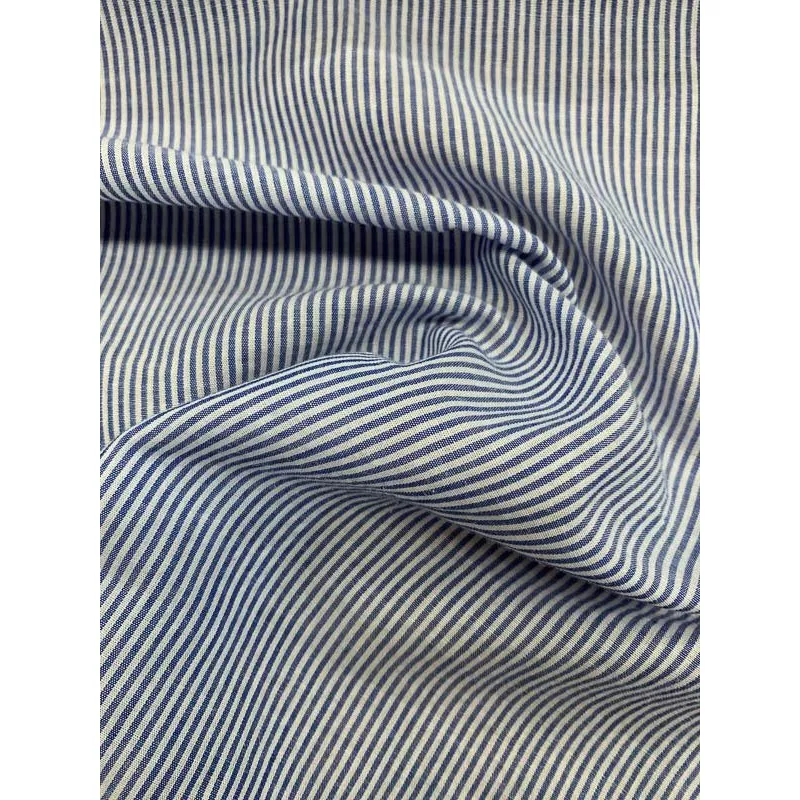 striped-cotton-shirting-blue-white Striped Cotton Shirting – Blue / White