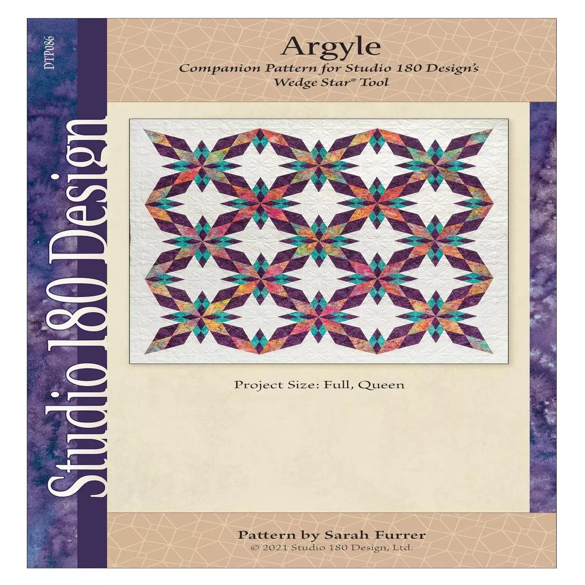 studio-180-design-argyle-quilting-pattern-dtp086 Studio 180 Design Argyle Quilting Pattern DTP086