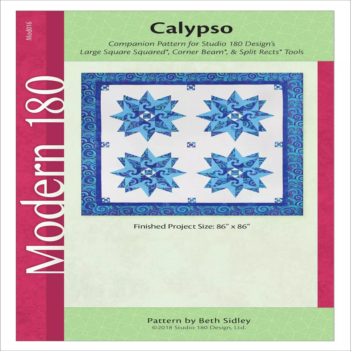 studio-180-design-calypso-quilting-pattern-mod016 Studio 180 Design Calypso Quilting Pattern MOD016