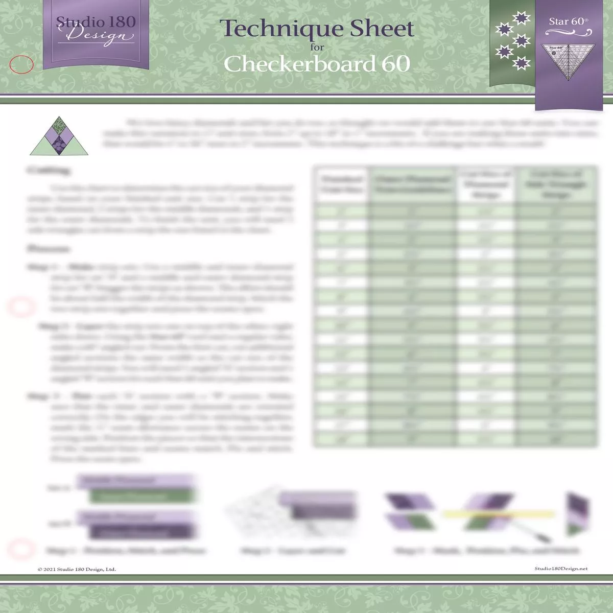 studio-180-design-checkerboard-60-technique-sheet-dtec27 Studio 180 Design Checkerboard 60 Technique Sheet DTEC27