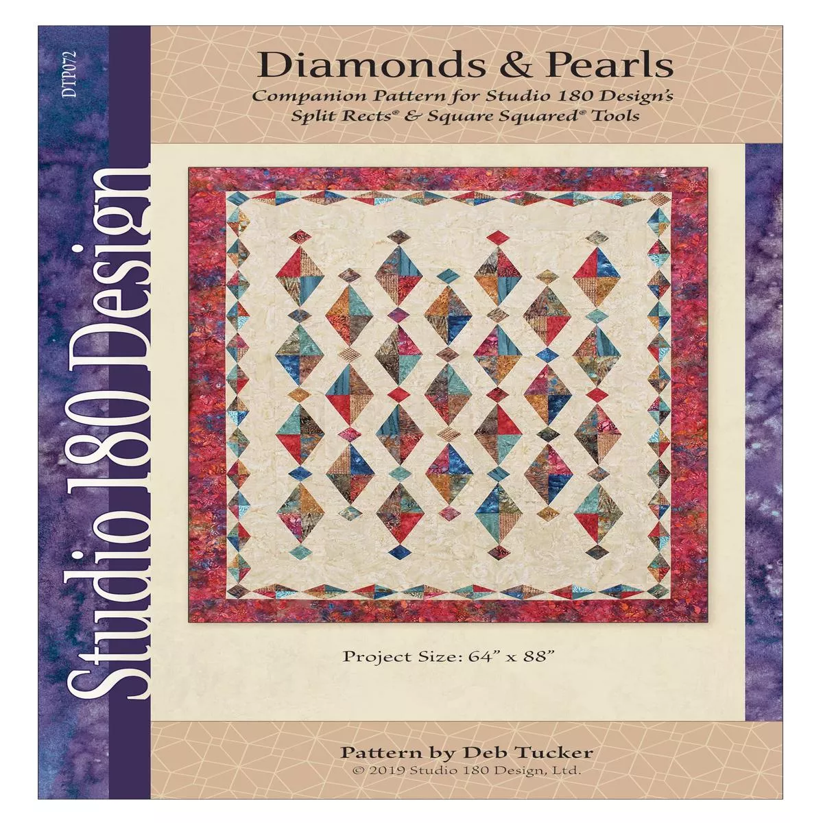 studio-180-design-diamonds-pearls-quilting-pattern-dtp072 Studio 180 Design Diamonds and Pearls Quilting Pattern DTP072