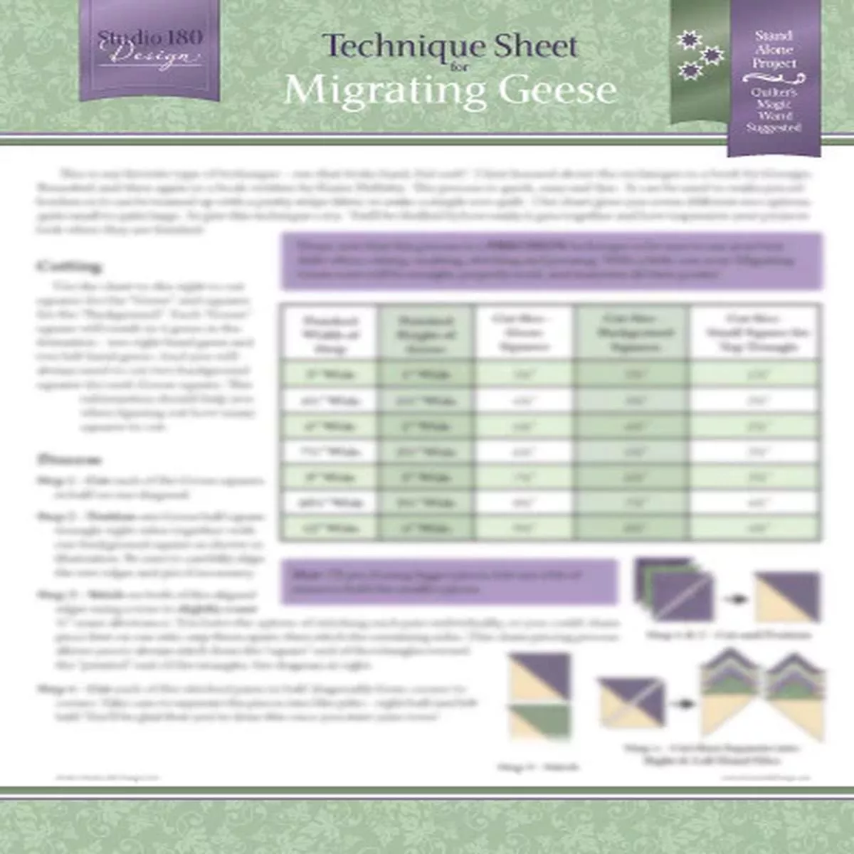 studio-180-design-migrating-geese-technique-sheet-dtec04 Studio 180 Design Migrating Geese Technique Sheet DTEC04
