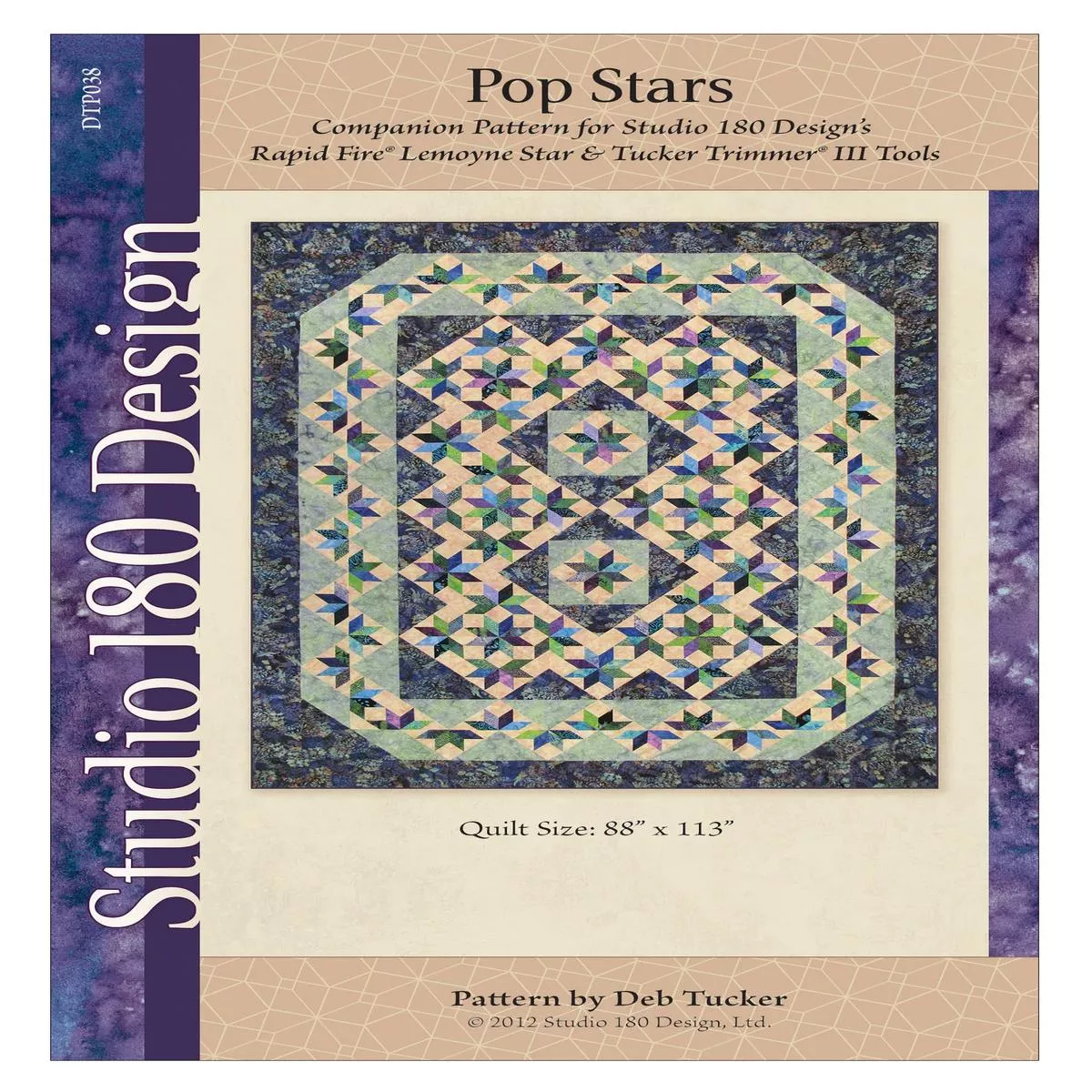 Studio 180 Design Pop Stars Quilting Pattern DTP038