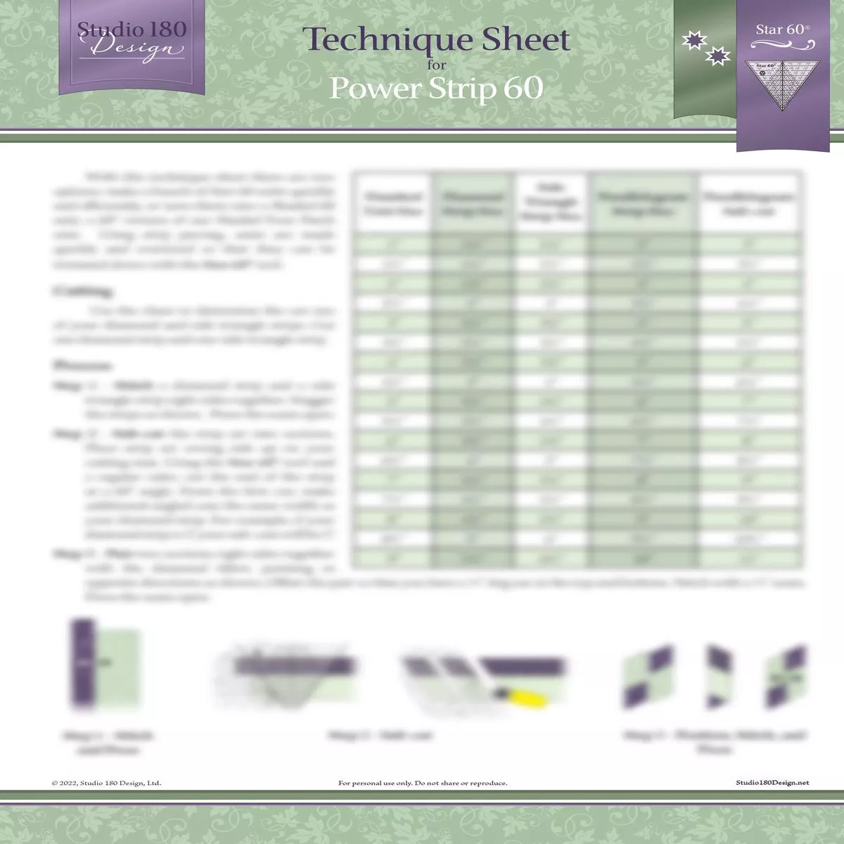 Studio 180 Design Power Strip 60 Technique Sheet DTEC37