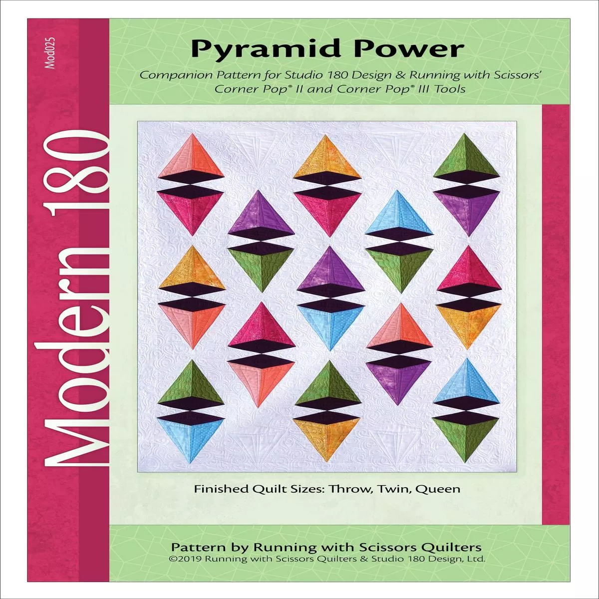 studio-180-design-pyramid-power-quilting-pattern-mod025 Studio 180 Design Pyramid Power Quilting Pattern MOD025