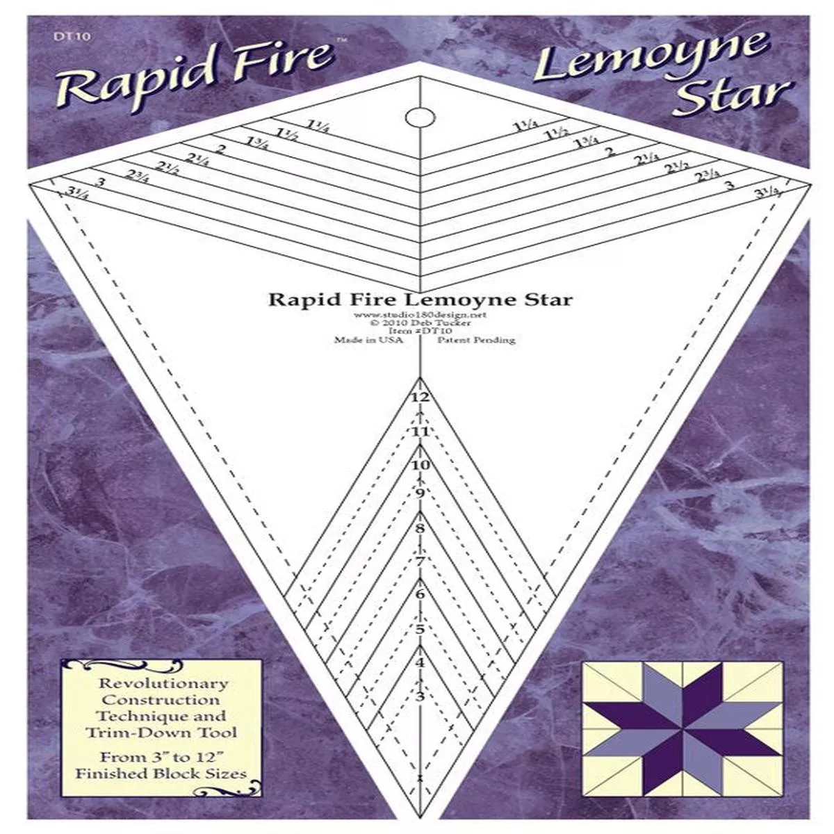 studio-180-design-rapid-fire-lemoyne-star-ruler-dt10 Studio 180 Design Rapid Fire Lemoyne Star Ruler DT10