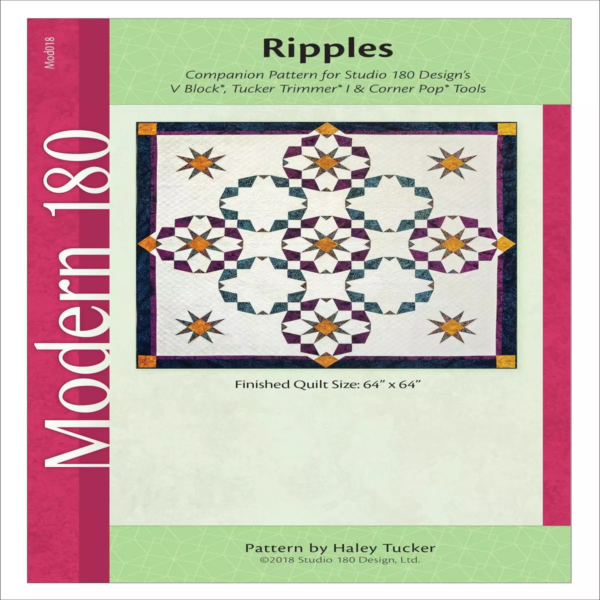 studio-180-design-ripples-quilting-pattern-mod018 Studio 180 Design Ripples Quilting Pattern MOD018