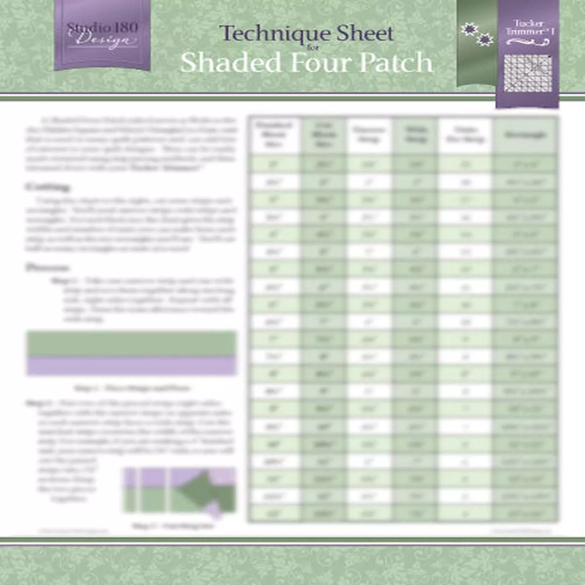 studio-180-design-shaded-four-patch-technique-sheet-dtec01 Studio 180 Design Shaded Four Patch Technique Sheet DTEC01