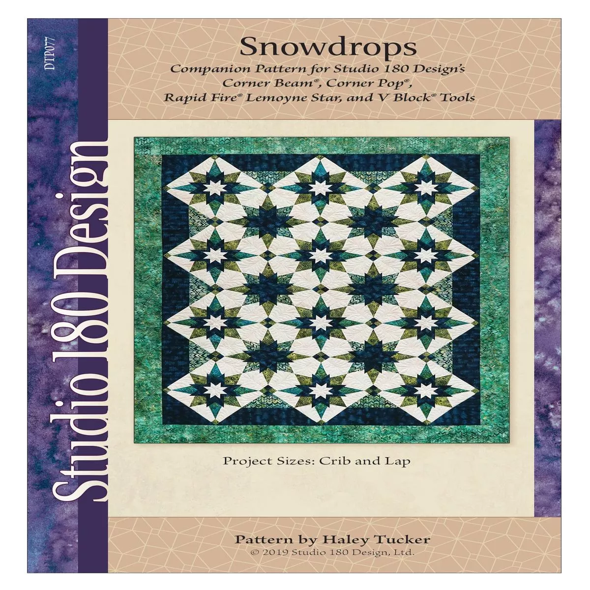 studio-180-design-snowdrops-quilting-pattern-dtp077 Studio 180 Design Snowdrops Quilting Pattern DTP077