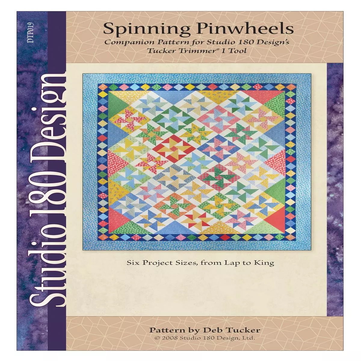 studio-180-design-spinning-pinwheels-quilting-pattern-dtp019 Studio 180 Design Spinning Pinwheels Quilting Pattern DTP019
